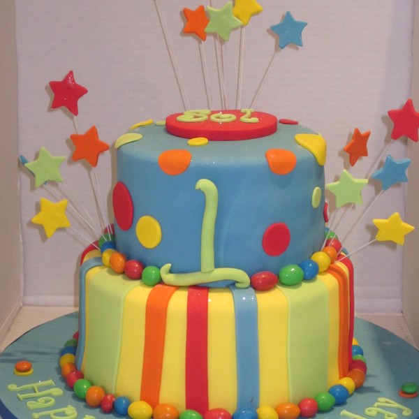 Two Tier M&M\'s Birthday Cake | Neo Cakes